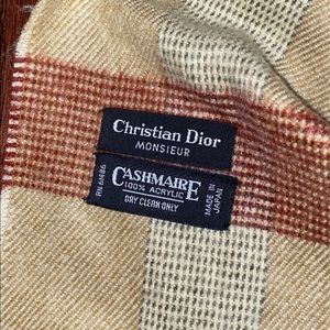 Christian Dior plaid scarf